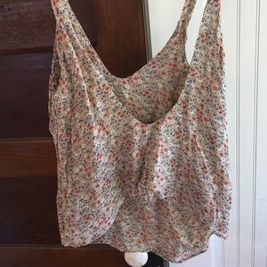 Reformation backless, floral tank